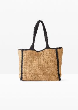 bonprix Borsa Shopper Di Paglia - Neutro