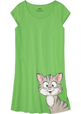 bonprix Camicia Da Notte Corta - Verde