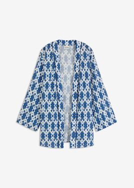 bonprix Camicetta Con Maniche A Kimono - Blu
