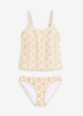 bonprix Tankini Con Scollo Rotondo (Set 2 Pezzi) - Bianco