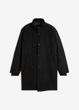 bonprix Cappotto Corto Con Paravento - Nero