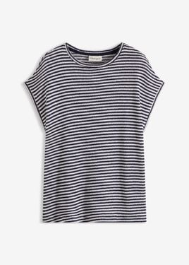 bonprix Maglia Effetto Lavorazione A Maglia - Blu