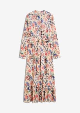 bonprix Abito Lungo Con Stampa Floreale - Bianco