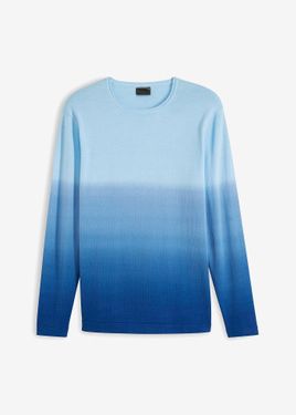 bonprix Maglione A Maglia Fine Con Colori Sfumati - Blu