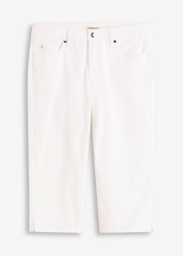 bonprix Pantaloni Capri Con Cinta Comoda - Bianco