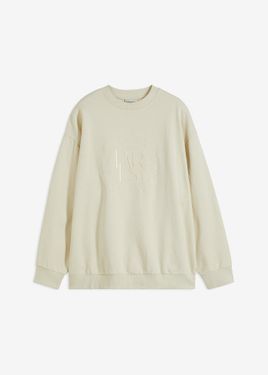bonprix Felpa Con Ricamo - Bianco