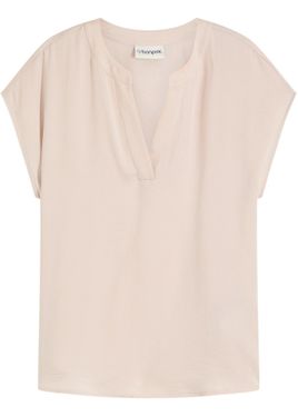 bonprix Blusa Casual A Maniche Corte Con Spalle Scese - Neutro
