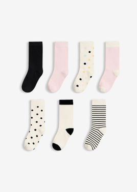 bonprix Calzini Con Cotone Biologico (Pacco Da 7) - Bianco