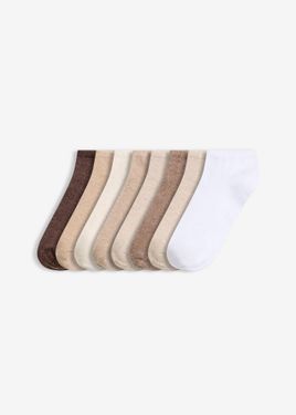 bonprix Calzini Per Sneakers Con Cotone Biologico (Pacco Da 8 Paia) - Bianco