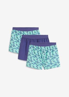 bonprix Boxer Larghi (Pacco Da 3) - Blu