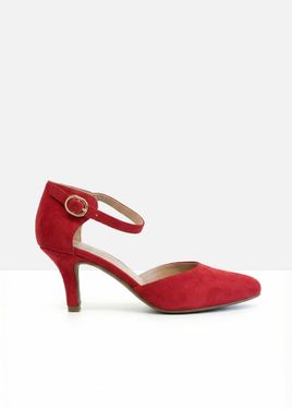 bonprix Décolleté Con Cinturino E Tacco Sottile - Rosso