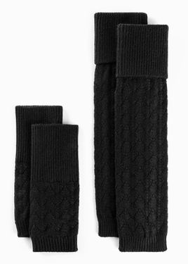 bonprix Scaldabraccia E Scaldamuscoli (Set 4 Pezzi) - Nero