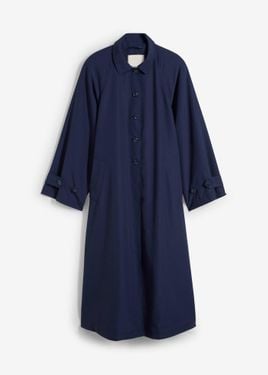 bonprix Trench Lungo Fluente - Blu