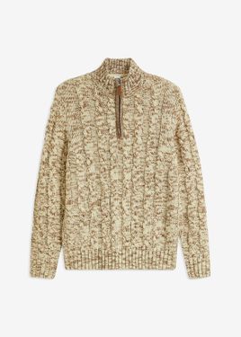 bonprix Maglione Con Cerniera - Neutro