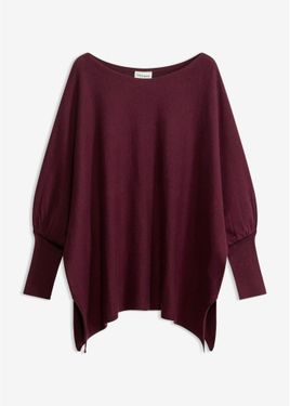 bonprix Maglione Oversize Con Fondo A Punte - Viola
