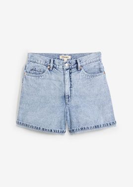 bonprix Shorts Di Jeans, Vita Alta - Blu