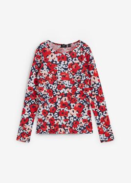 bonprix Maglia A Maniche Lunghe - Rosso