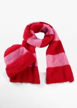 bonprix Sciarpa E Berretto (Set 2 Pezzi) - Rosso