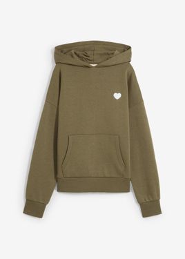 bonprix Felpa Oversize Con Cappuccio - Verde