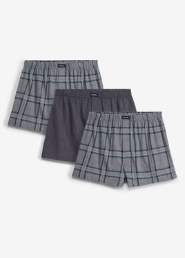 bonprix Boxer Larghi (Pacco Da 3) - Grigio