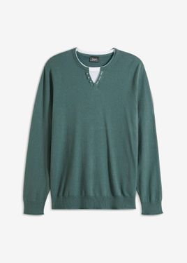 bonprix Maglione Effetto 2 - Verde