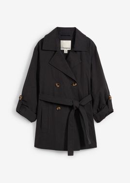 bonprix Trench Corto - Nero