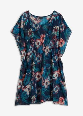 bonprix Tunica Copricostume Lunga - Blu