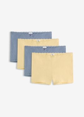 bonprix Boxer Aderenti Con Cotone Morbido (Pacco Da 4) - Blu
