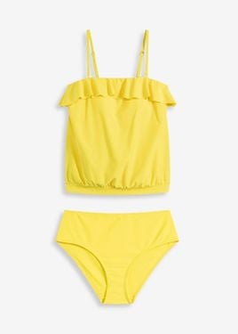bonprix Tankini A Fascia Con Spalline Multiway (Set 2 Pezzi) - Giallo