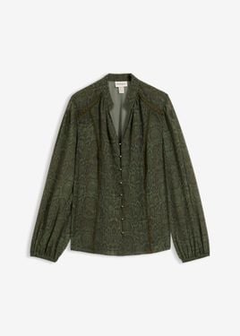 bonprix Blusa Con Dettagli - Verde