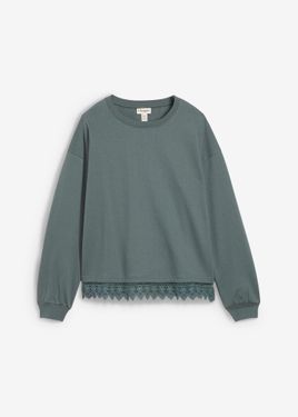 bonprix Felpa Con Inserto - Blu