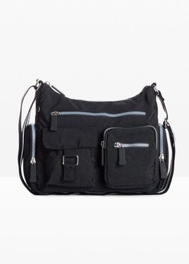 bonprix Borsa A Tracolla Con Tasche Esterne - Nero