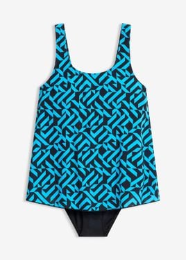 bonprix Costume Intero Stile Tankini - Blu