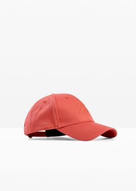 bonprix Cappello Con Visiera E Ricamo - Rosso