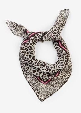 bonprix Foulard Con Fantasia Leopardata - Bianco