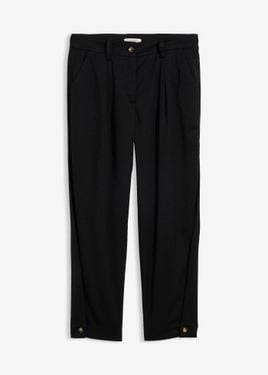 bonprix Pantaloni Barrel - Nero