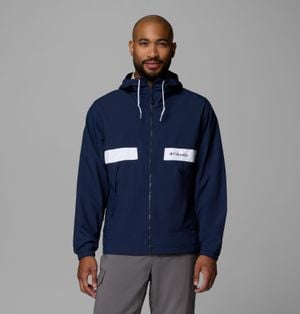 Columbia S Spire Valley Hooded Windbreaker - Blue