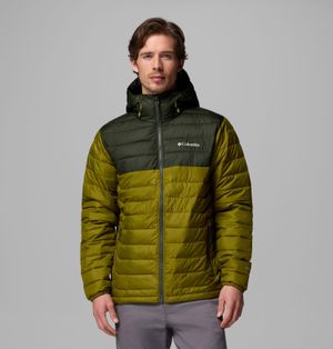 Columbia S Powder Lite Ii Insulated Hooded Puffer Jacket - Green