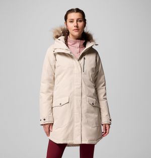 Columbia S Suttle Mountain Long Insulated Jacket - Natural