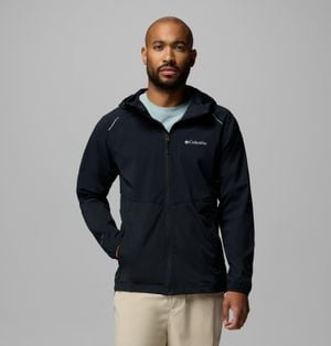 Columbia Columbia Tech Ii Full Zip Hooded Windbreaker - Black