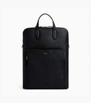Le Tanneur Sophie Zipped Business Backpack - Black