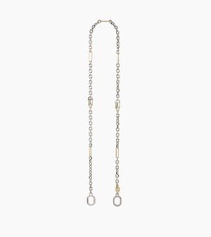 Le Tanneur Metal Shoulder Strap - White