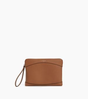 Le Tanneur Zipped Pouch - Brown
