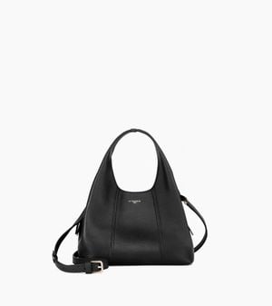 Le Tanneur Kleine Handtasche Juliette Aus Genarbtem Leder - Schwarz