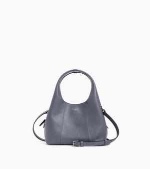 Le Tanneur Kleine Handtasche Juliette Aus Genarbtem Leder - Blau
