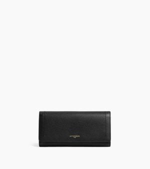 Le Tanneur Louison Wallet With Flap - Black