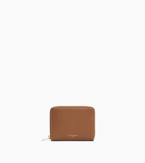 Le Tanneur Albertine Zipped Coin Purse With Removable Card Holder - Brown