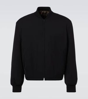 The Row Veste Bomber Fenn Reversible En Laine - Noir