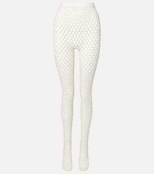Wardrobe NYC Strumpfhose Rhw Web Aus Einem Wollgemisch - Weiß