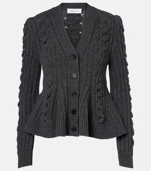 McQueen Cardigan Aus Wolle Und Kaschmir - Schwarz